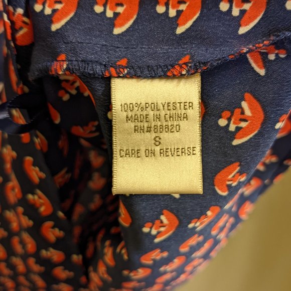 Kenar Sleeveless Navy with Red Anchor Nautical Blouse - Picture 5 of 7